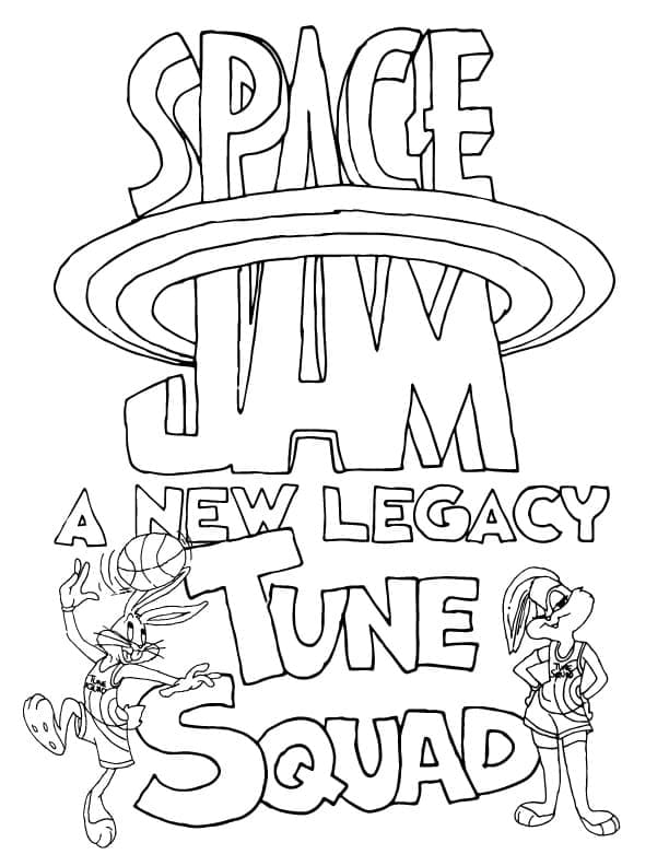 Desenhos do Space Jam A New Legacy para colorir