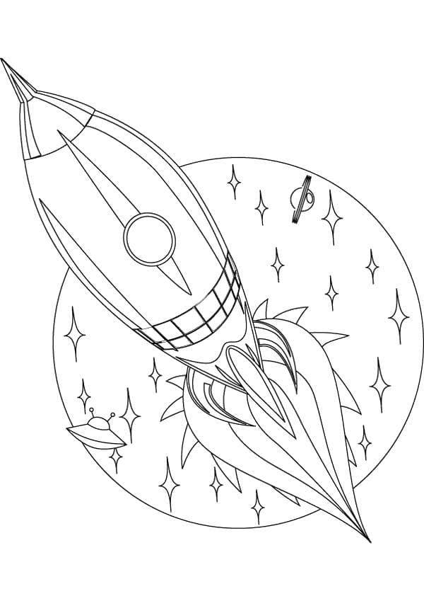 Desenhos de Nave Espacial para colorir