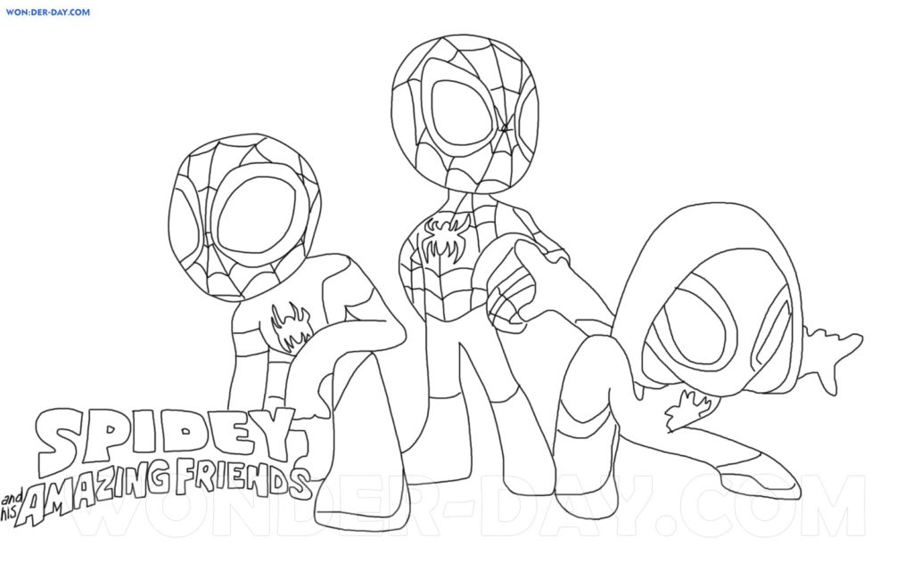 Spidey and His Amazing Friends coloring pages