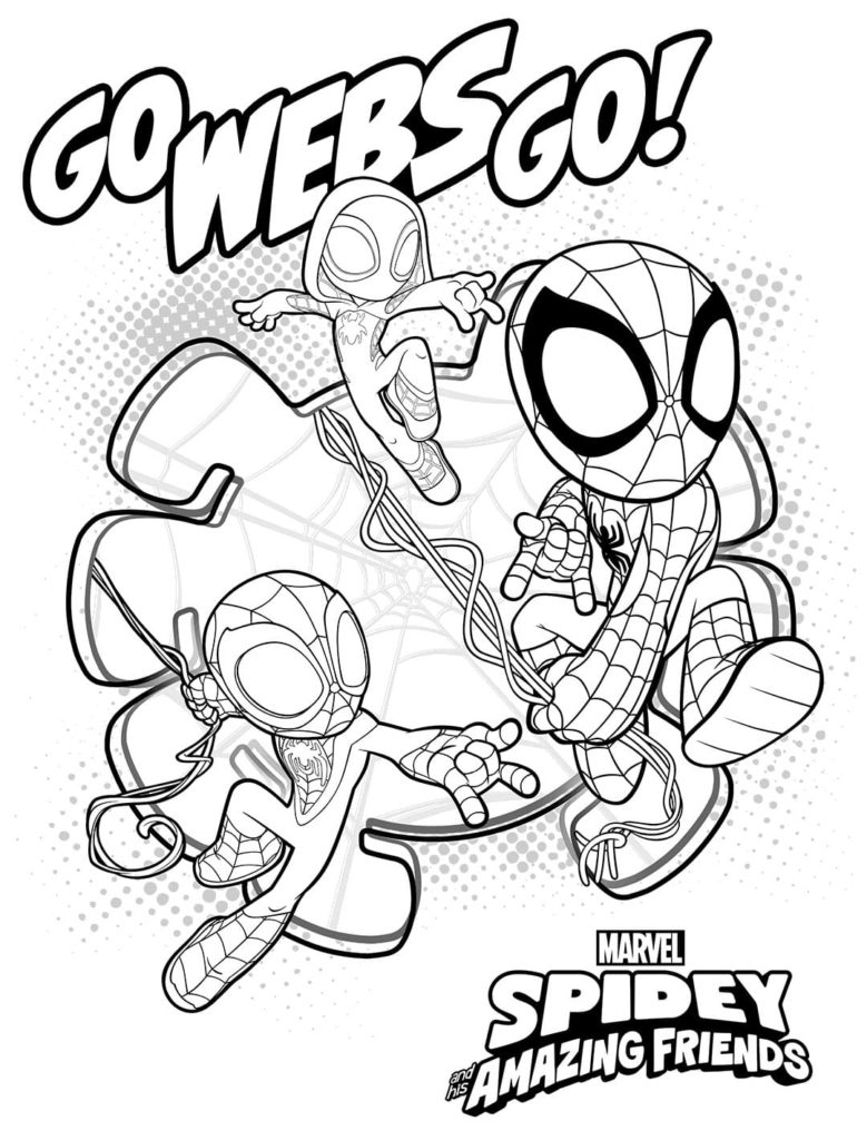 Spidey and His Amazing Friends coloring pages