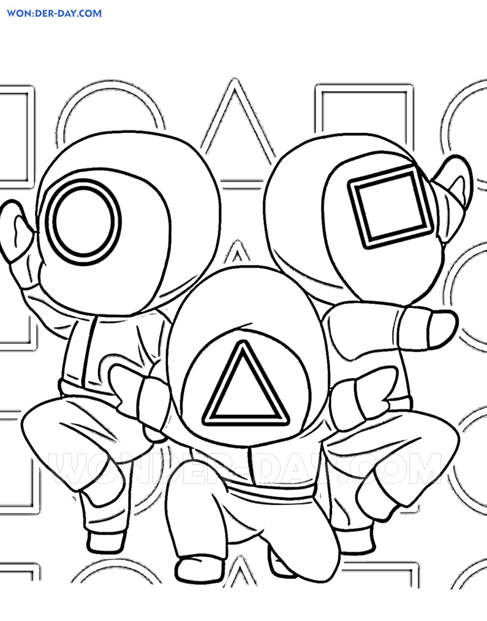 Squid Game Coloring Pages   Free Coloring Pages