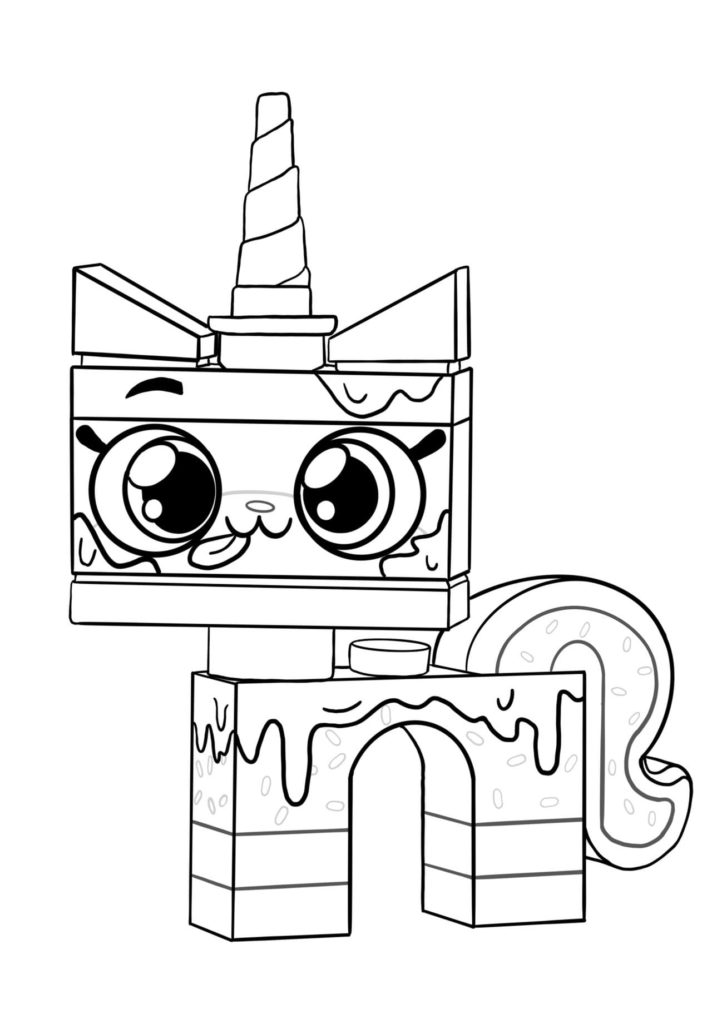 Dibujo de Gato-Unicornio para colorear