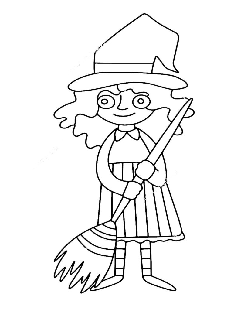 Witch coloring pages