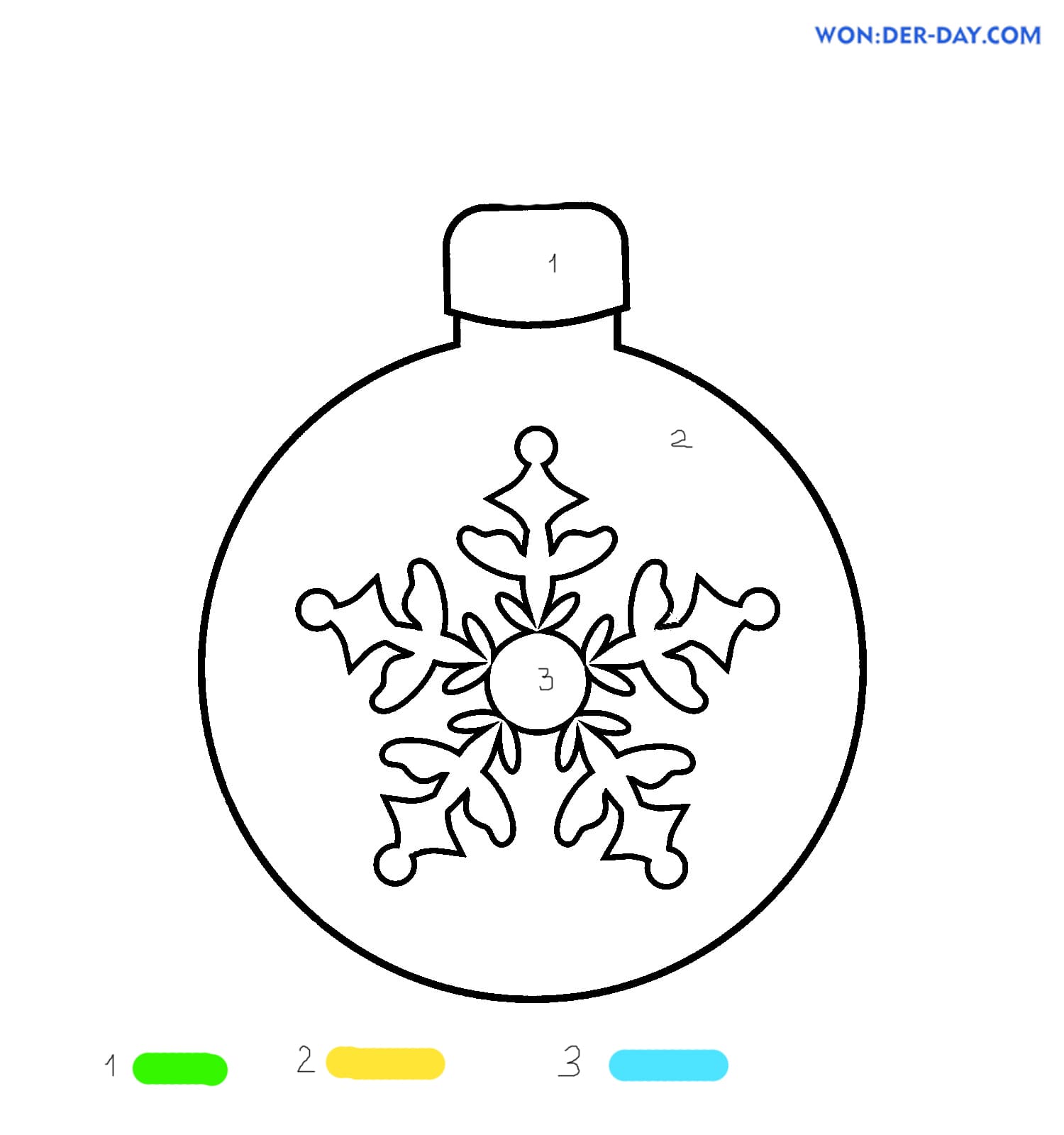 Dibujos Navidad por números para colorear | WONDER DAY — Dibujos para  colorear para niños y adultos