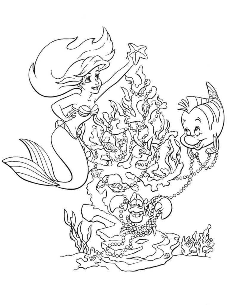 Cartoon Christmas Coloring Pages