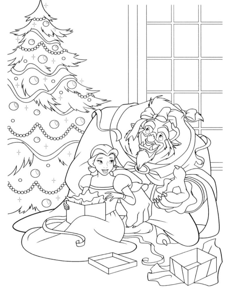 Disegni da colorare di cartoni animati Natale