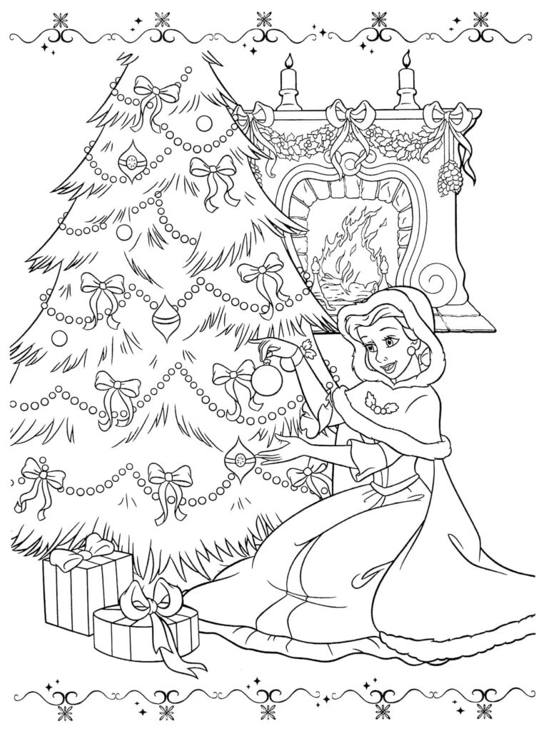 Dibujos de Navidad animados para colorear