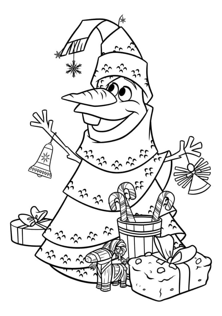 Cartoon Christmas Coloring Pages