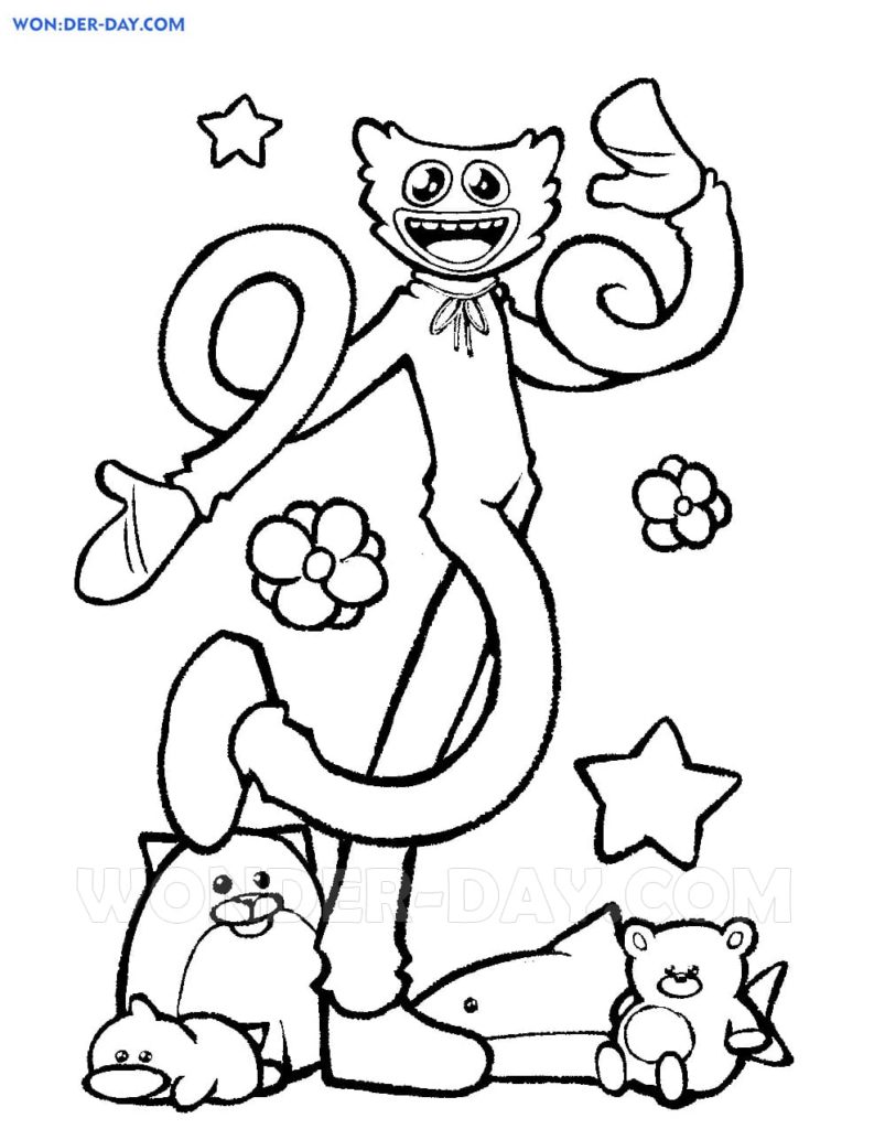 Huggy Wuggy coloring pages