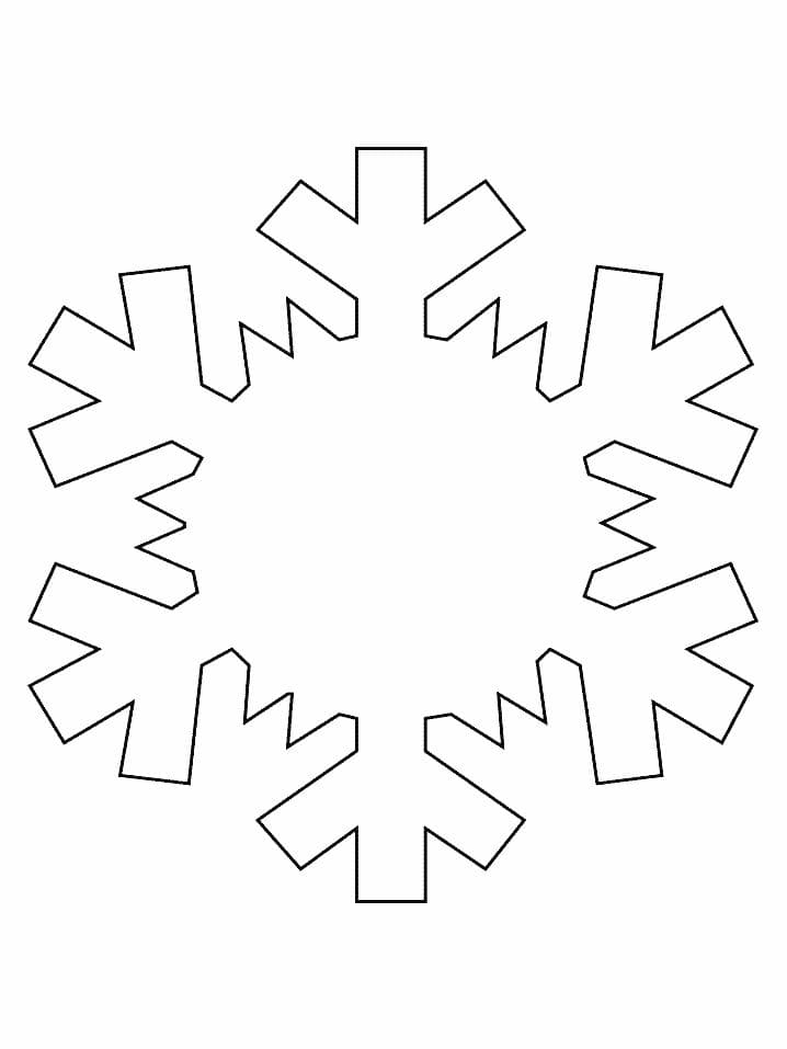 Desenhos de Floco de neve para colorir