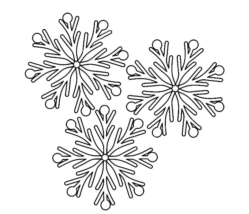 Desenhos de Floco de neve para colorir