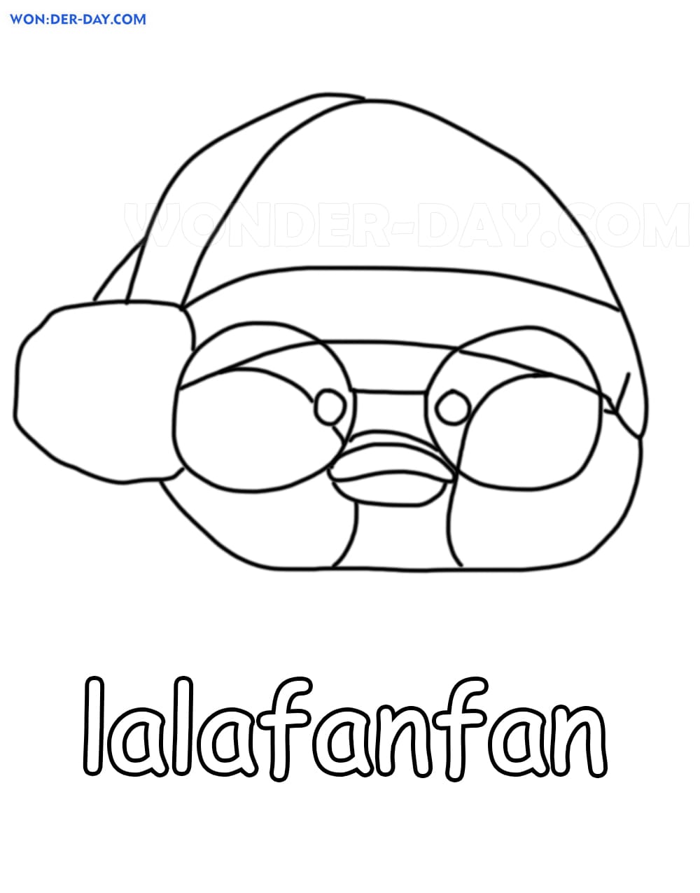 Paper Clothes for Lalafanfan Duck  WONDER DAY — Coloring pages for  children and adults
