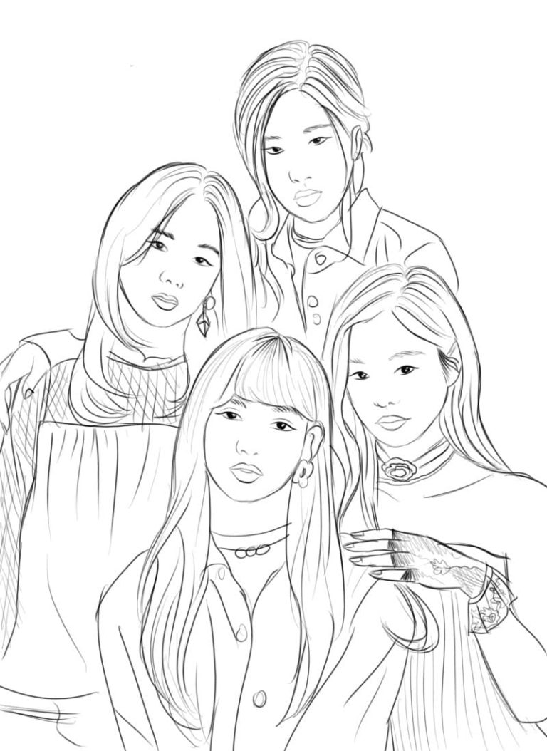 Ausmalbilder Blackpink | Ausmalbilder zum ausdrucken