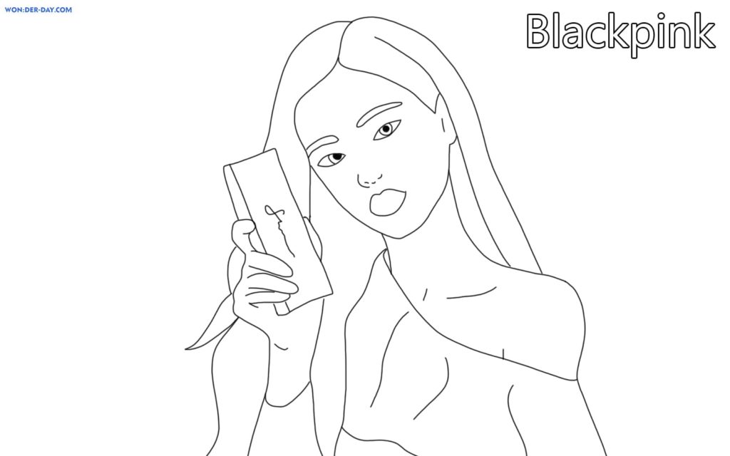 Dibujos de Blackpink para colorear