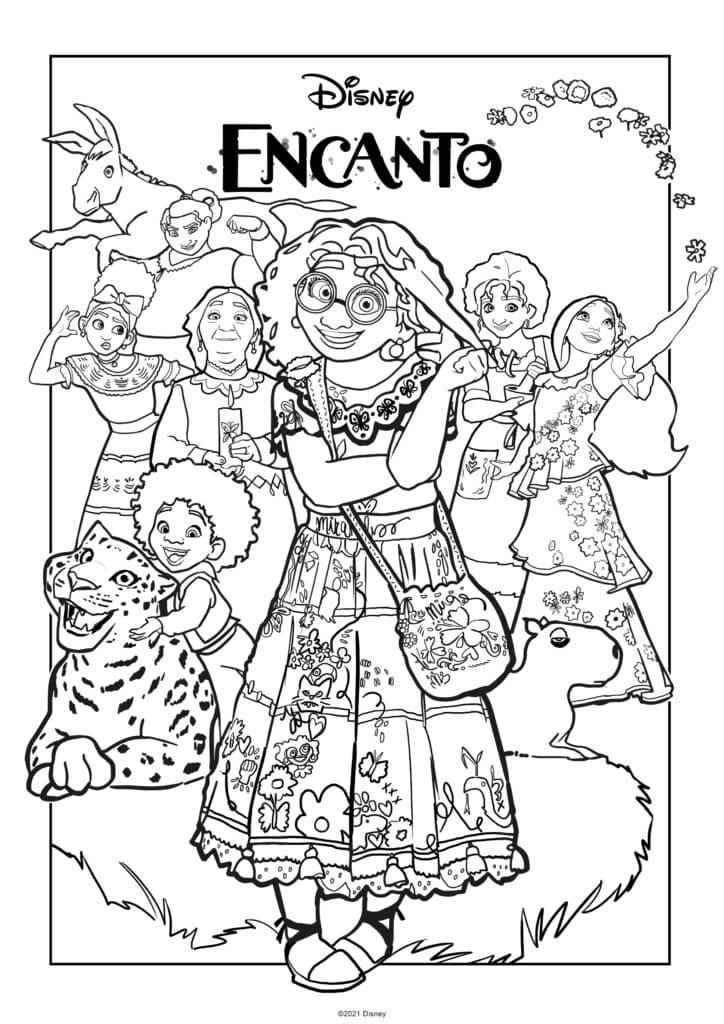 Coloriage Encanto | Coloriages gratuits à imprimer