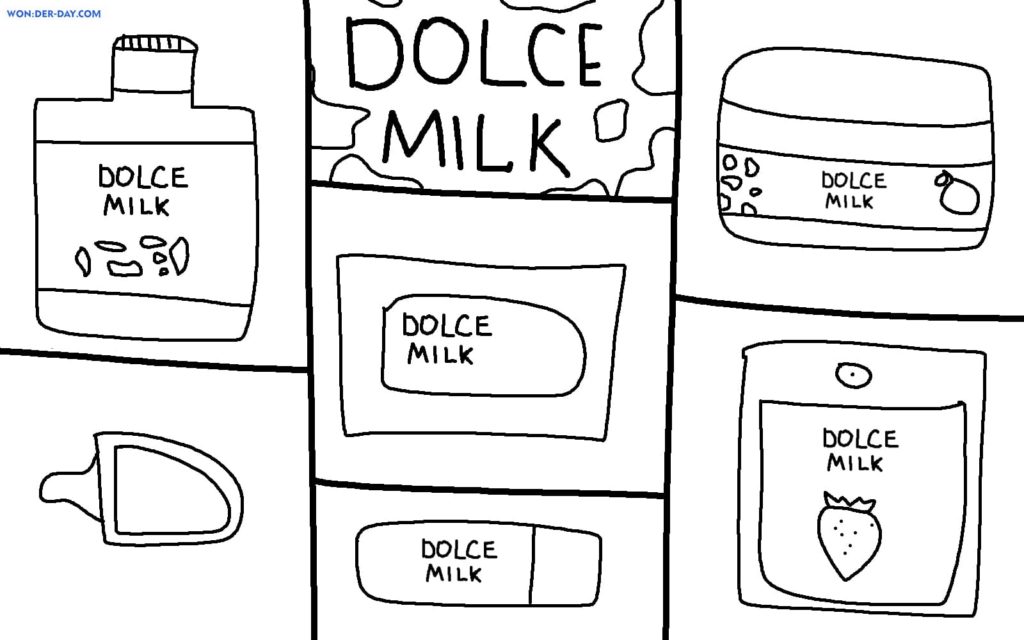 Dolce Milk coloring pages