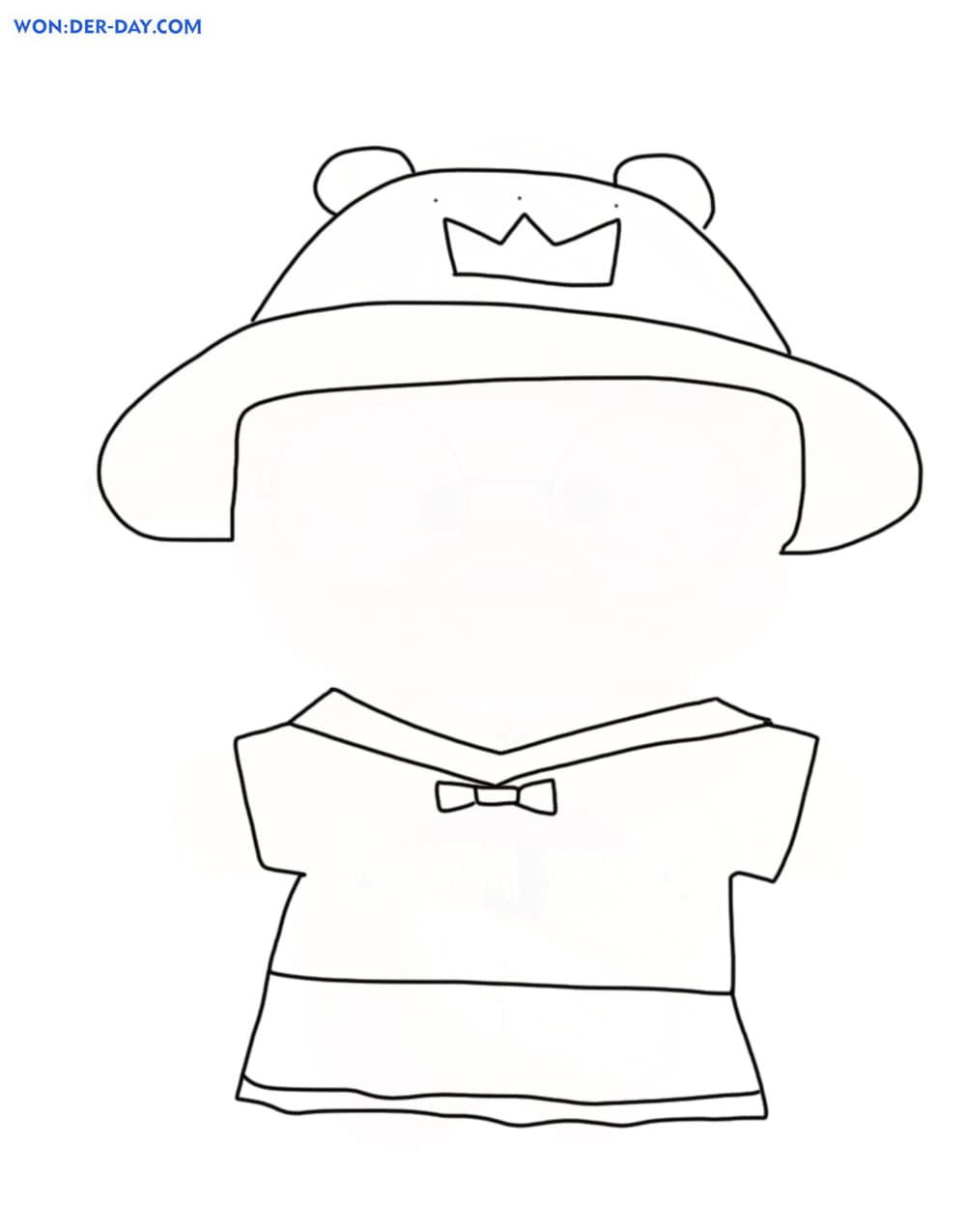 Ropa de papel para Pato Lalafanfan | WONDER DAY — Dibujos para colorear para  niños y adultos