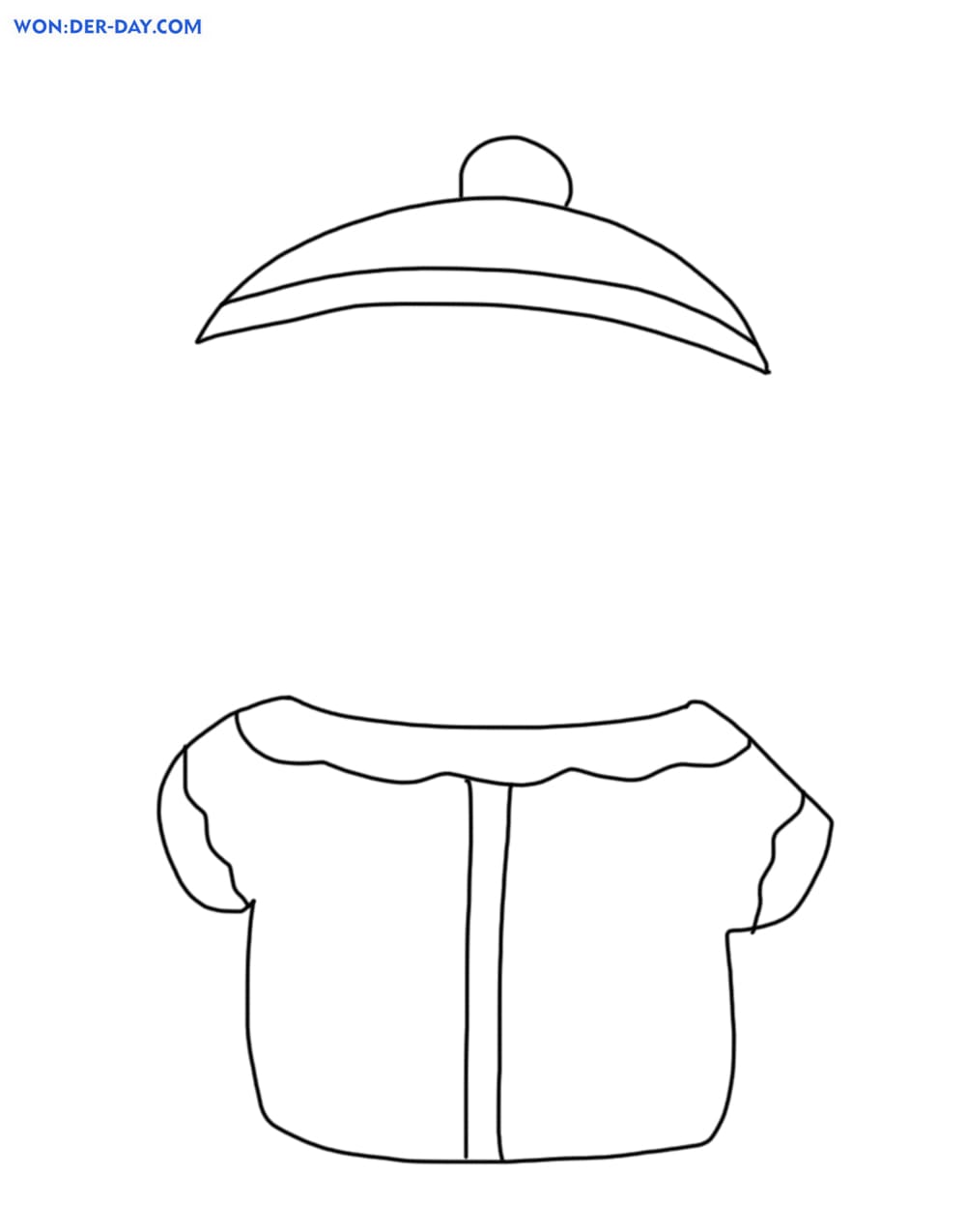 Paper Clothes for Lalafanfan Duck  WONDER DAY — Coloring pages for  children and adults