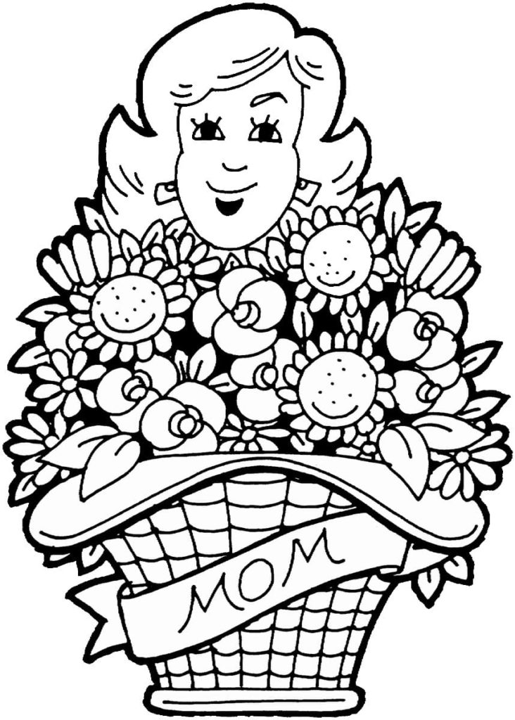 Mother coloring pages