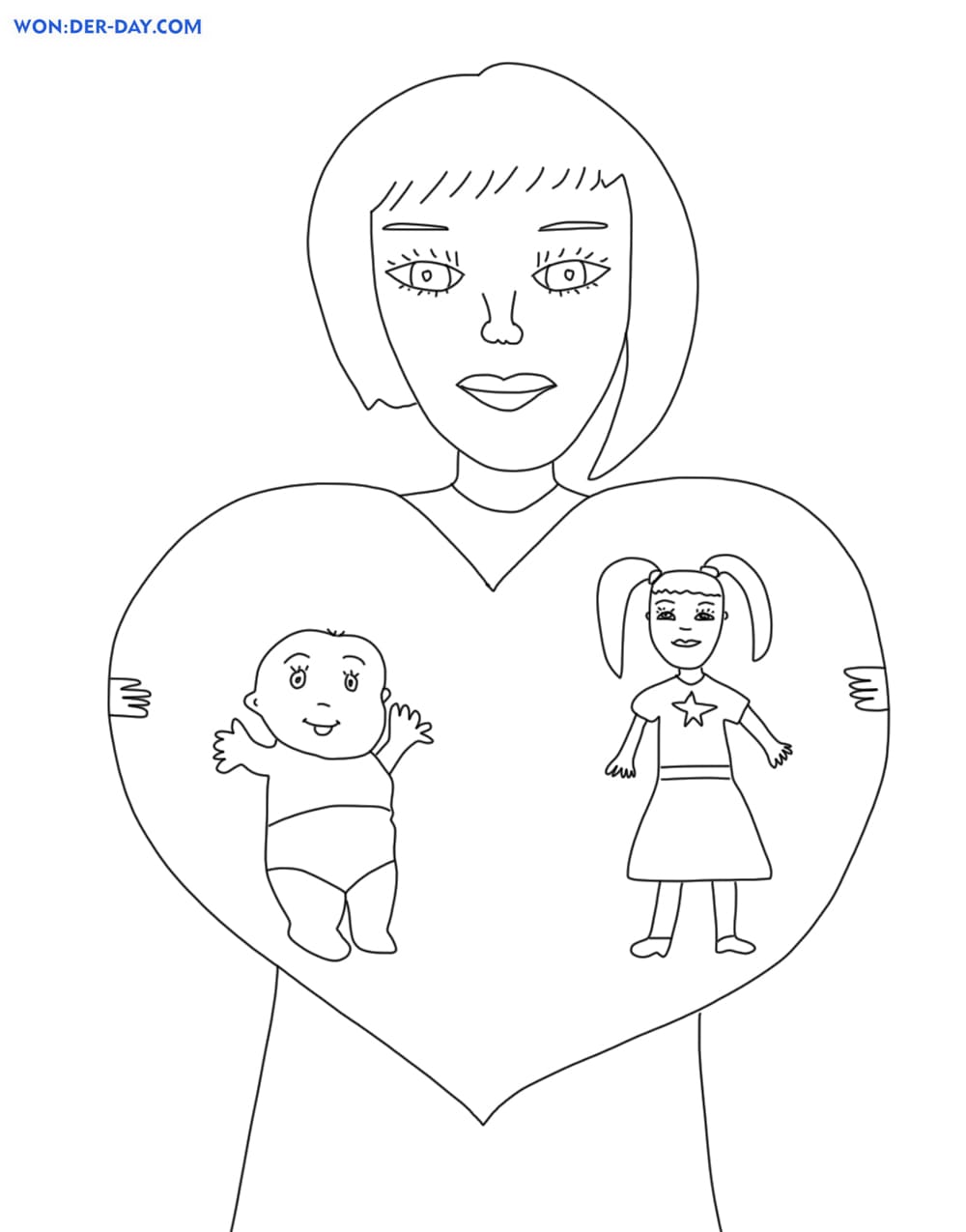 Mother coloring pages   Printable coloring pages