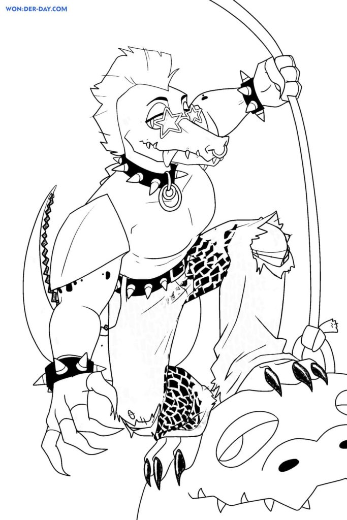 Dibujos de Montgomery Gator para colorear