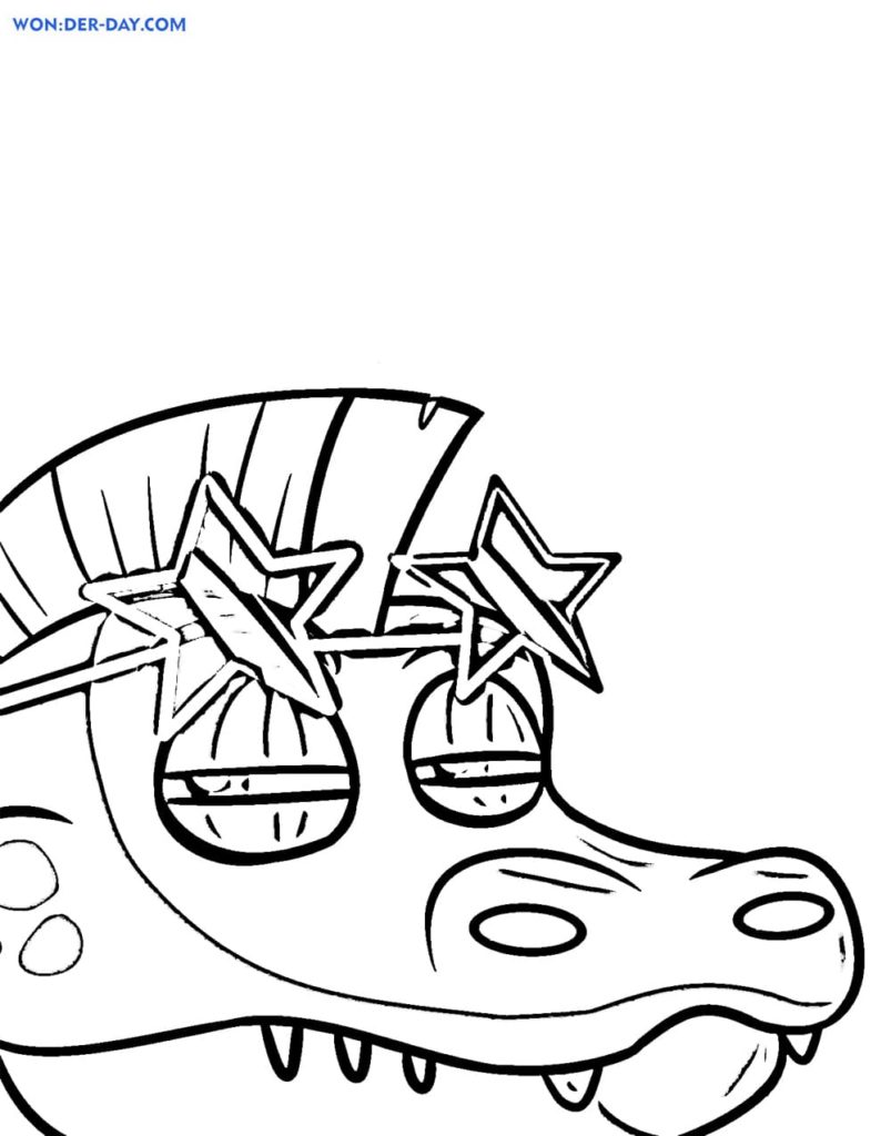 Montgomery Gator coloring page