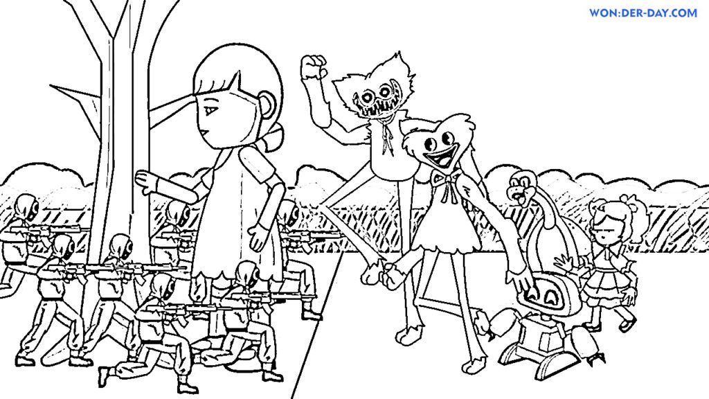 Poppy Playtime coloring pages