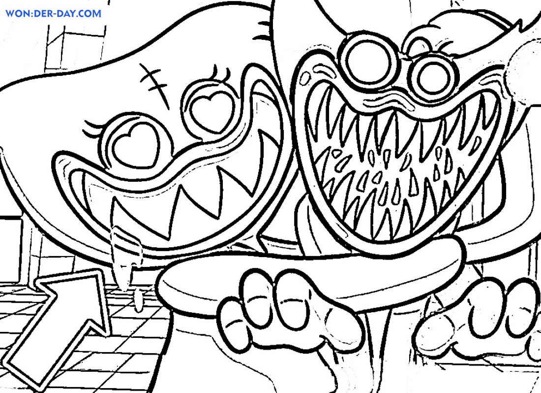 Boogie Bot from Poppy Playtime - Coloring Pages for kids