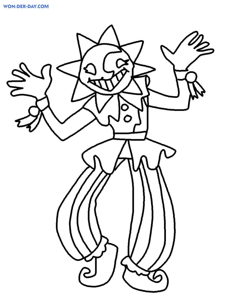 Sundrop FNAF Coloring Pages | WONDER DAY — Coloring pages for children ...