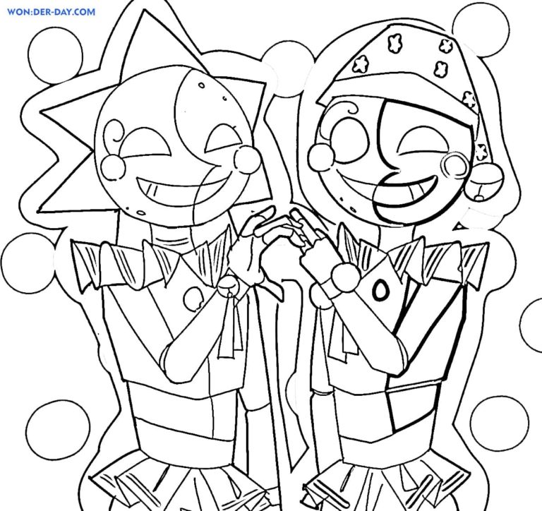 Sundrop FNAF Coloring Pages | WONDER DAY — Coloring pages for children ...