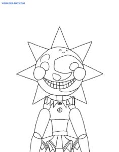 Sundrop FNAF Coloring Pages | WONDER DAY — Coloring pages for children ...