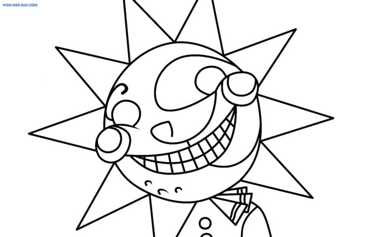 Sundrop FNAF Coloring Pages | WONDER DAY — Coloring pages for children ...