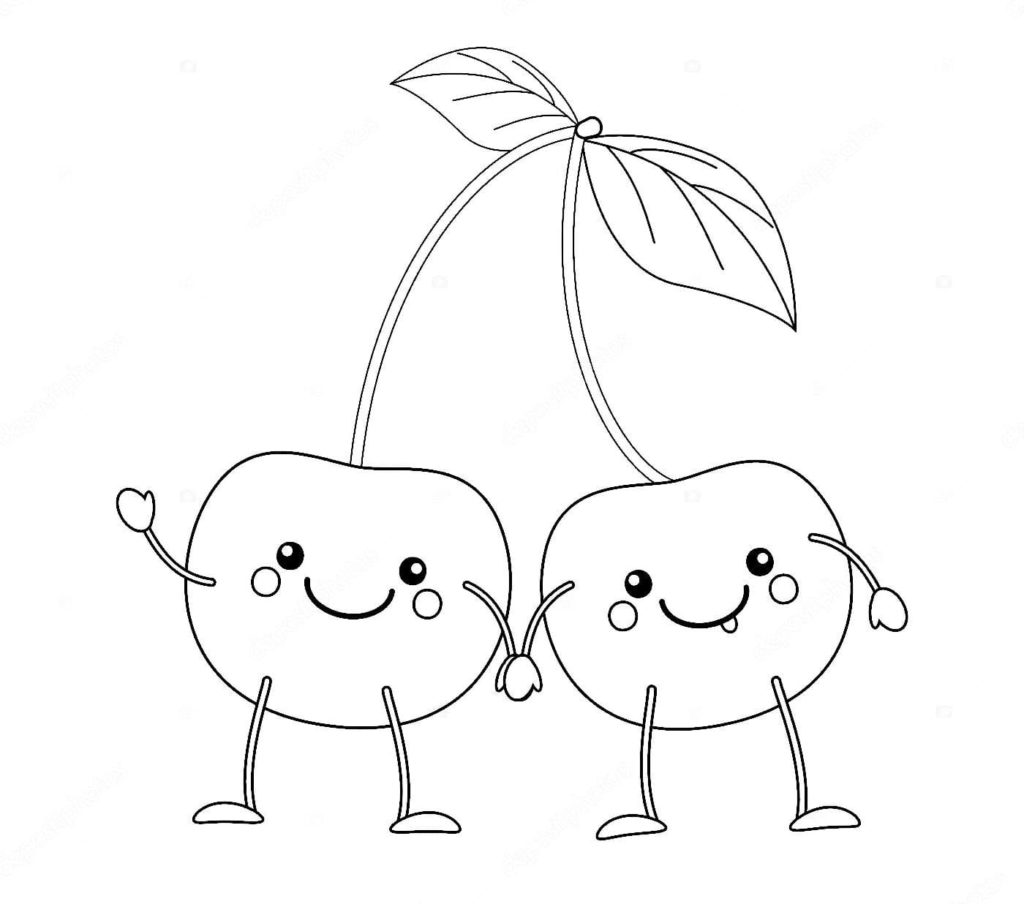 Two cheerful cherries