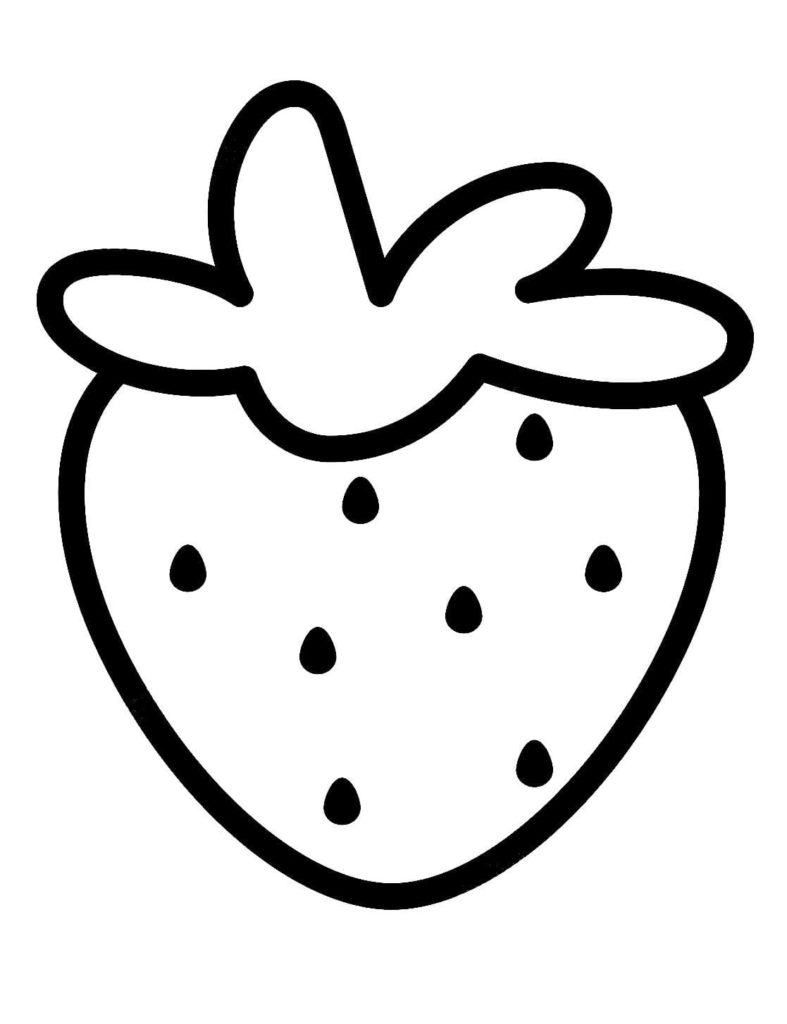 Strawberry stencil