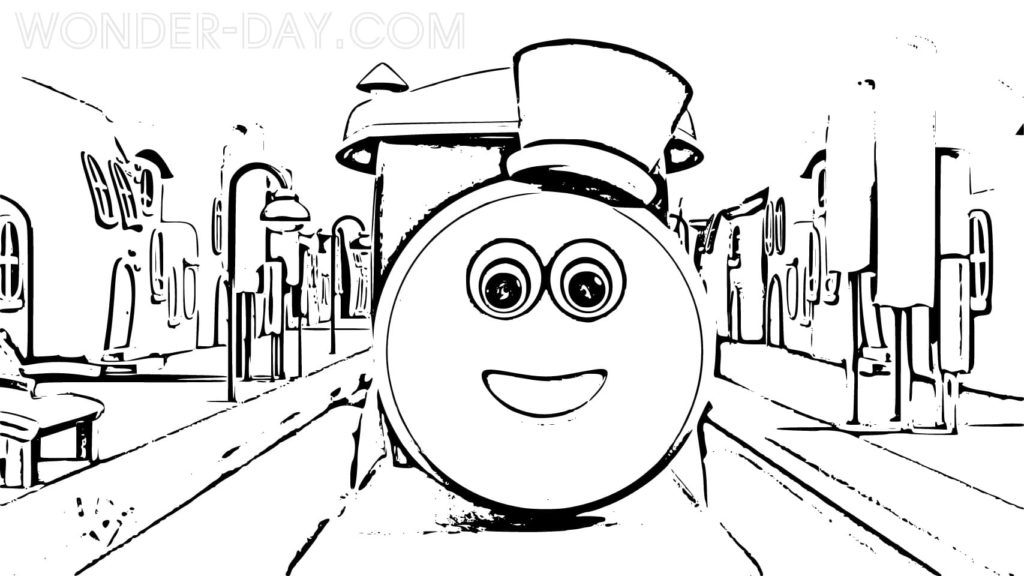 Caricature de train