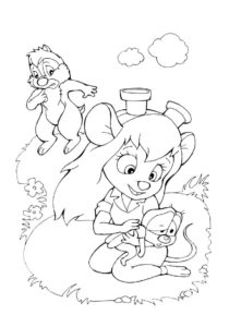 Chip and Dale coloring pages | Print for Kids