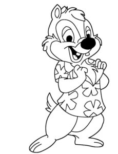 Chip and Dale coloring pages | Print for Kids