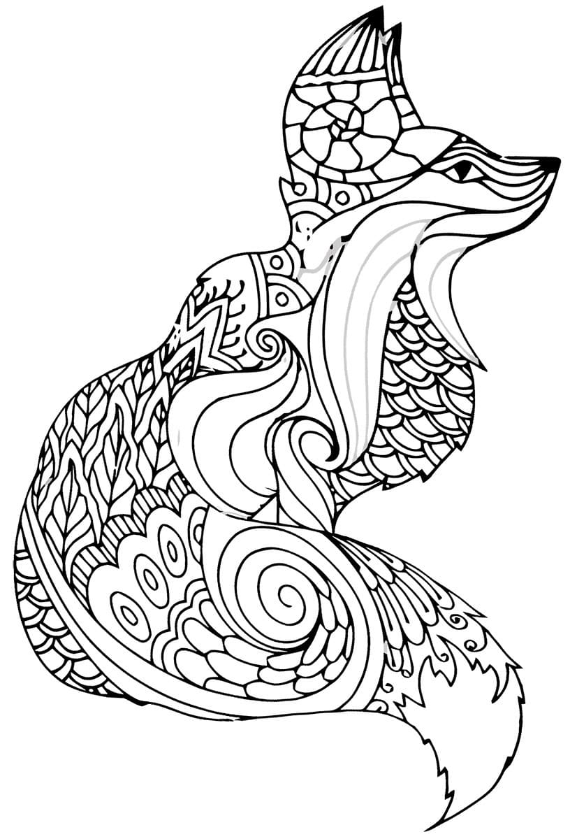 Hard Animal Pattern Coloring Pages | Printable Coloring Pages