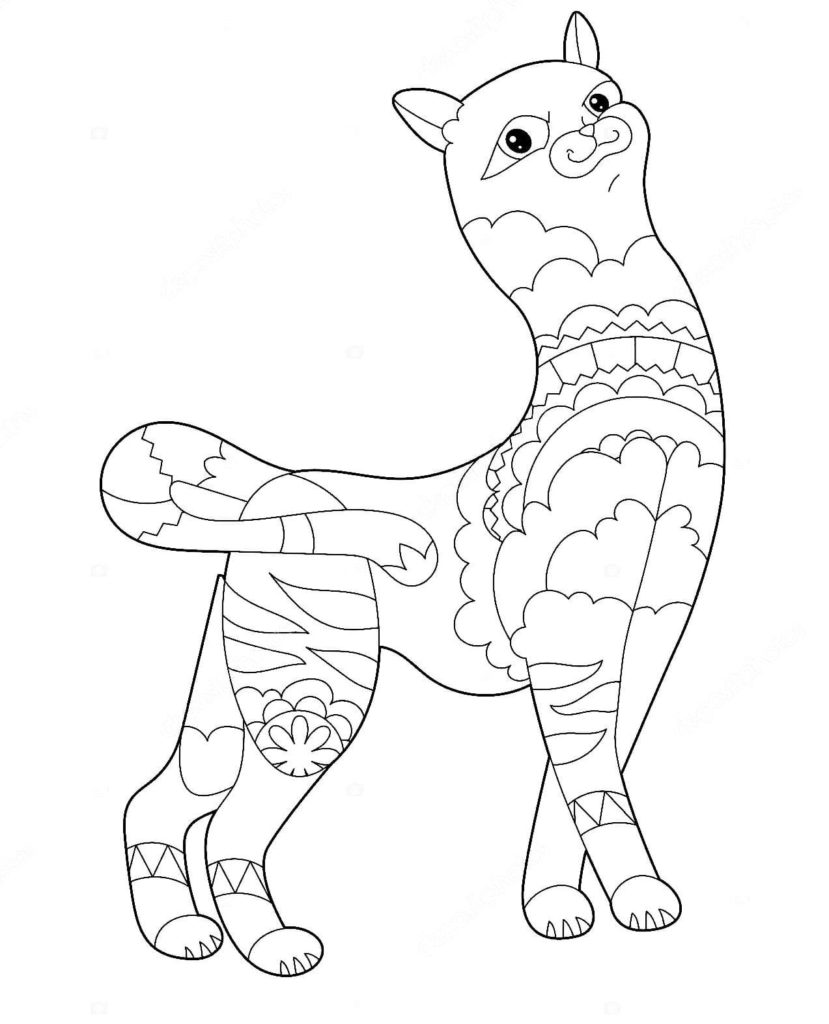 Hard Animal Pattern Coloring Pages   Printable Coloring Pages