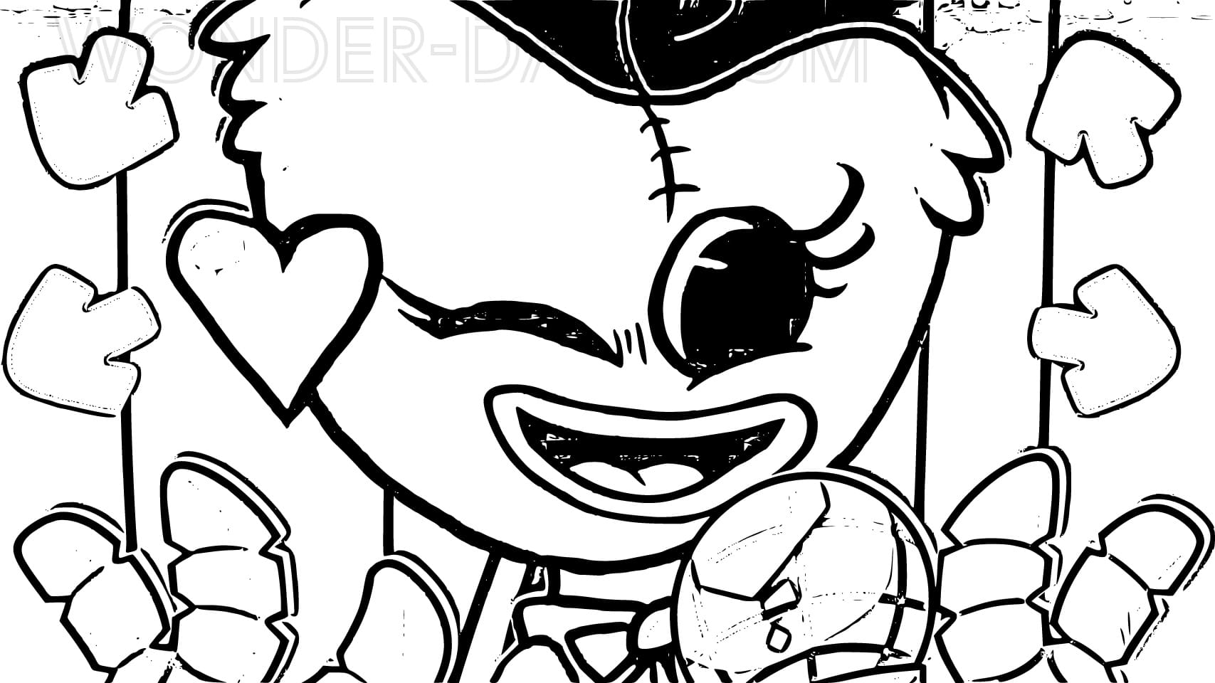 Desenhos de Poppy Playtime Kissy Missy para Colorir e Imprimir