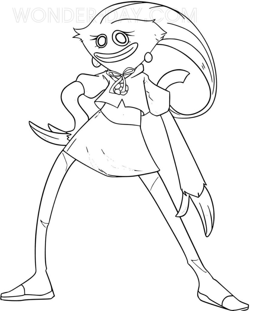 Kissy Missy coloring page