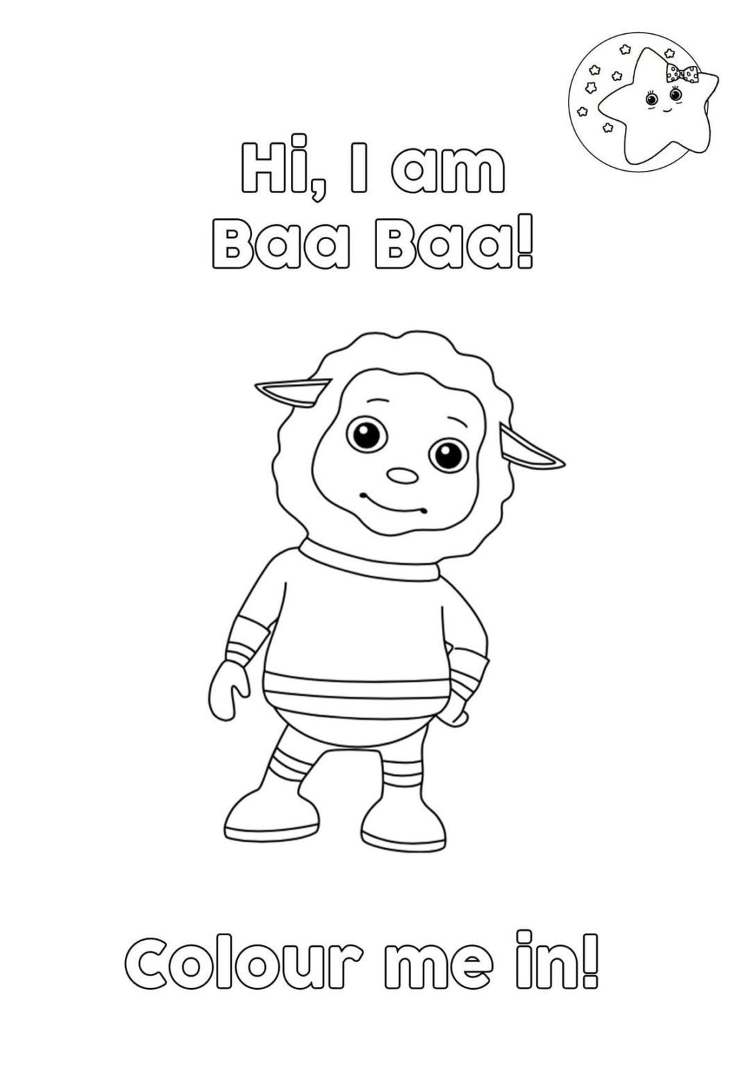 Little Baby Bum Coloring Pages Print and Color for Kids