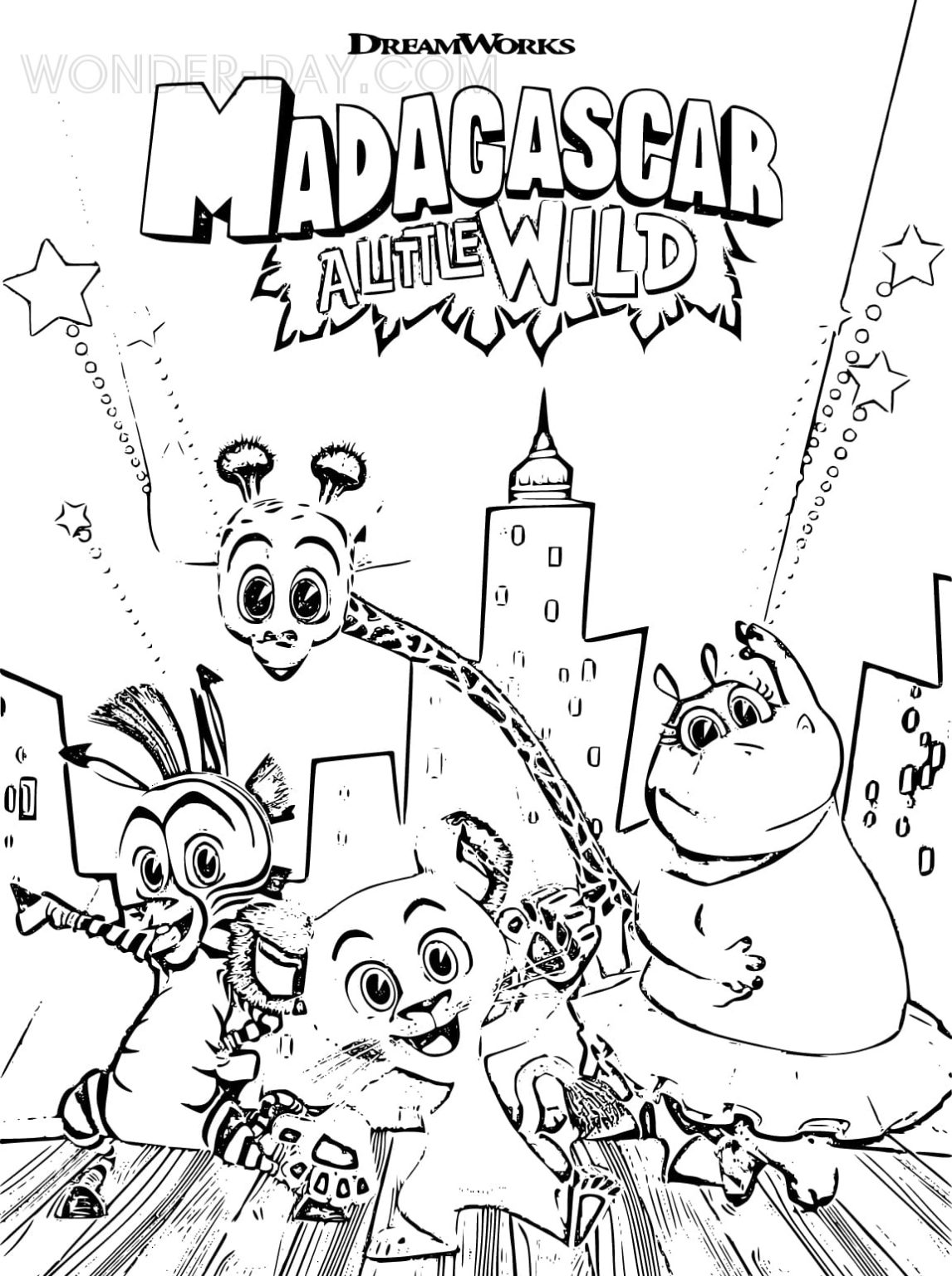 Madagascar A Little Wild coloring pages | WONDER DAY — Coloring pages ...