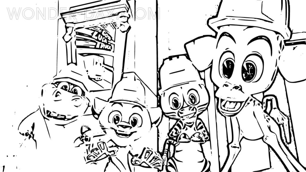 Madagascar A Little Wild coloring pages