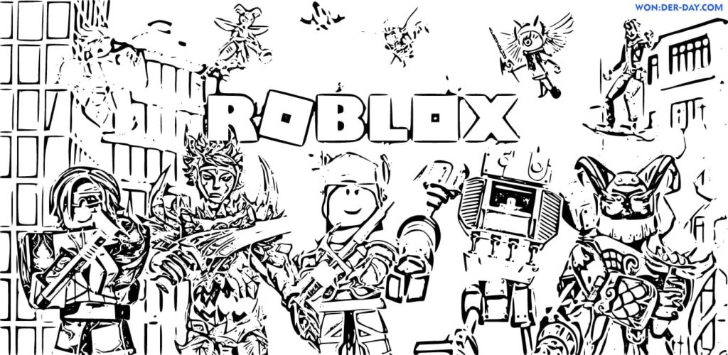 Desenhos de Zobie Roblox para Colorir e Imprimir 