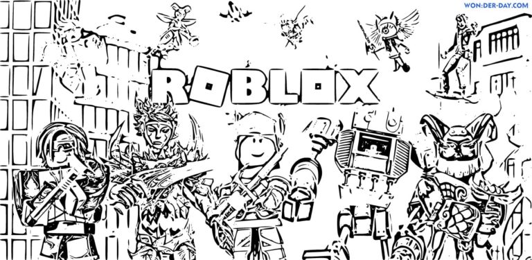 Coloring Pages Roblox. Print for free