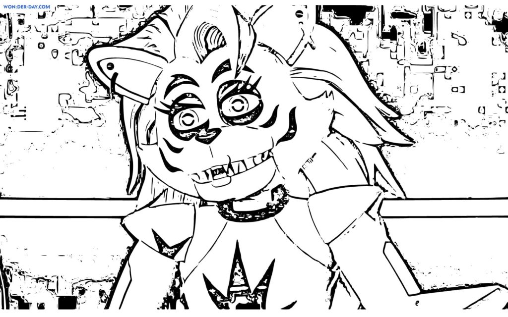 Roxanne Wolf coloring page