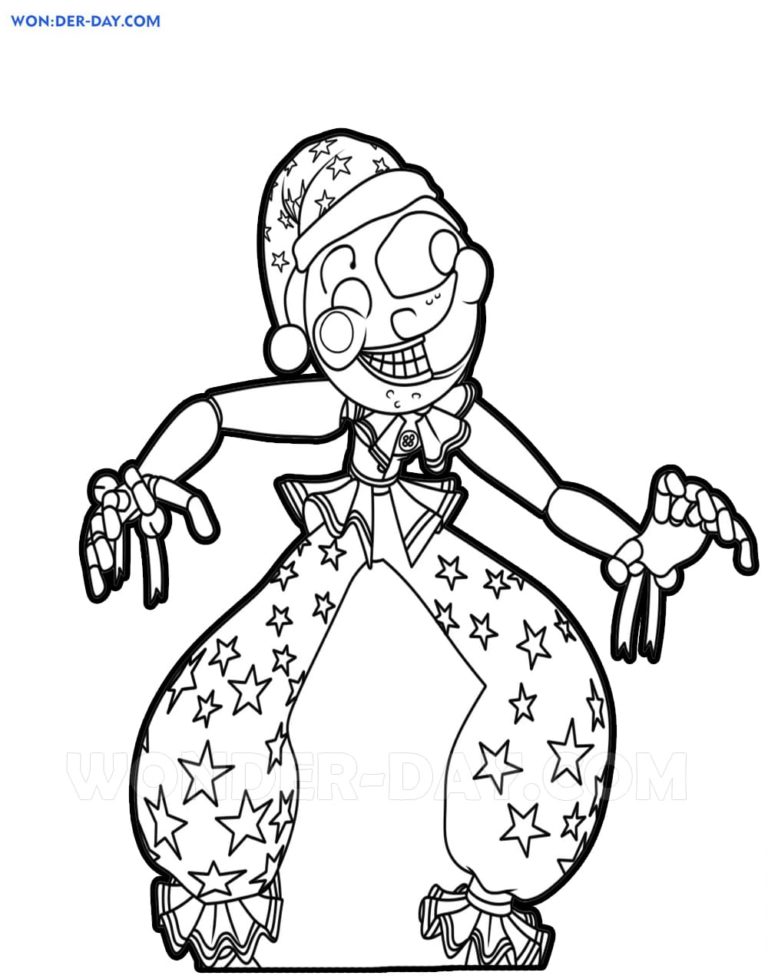 Fnaf Security Breach Coloring Pages | WONDER DAY — Coloring pages for ...