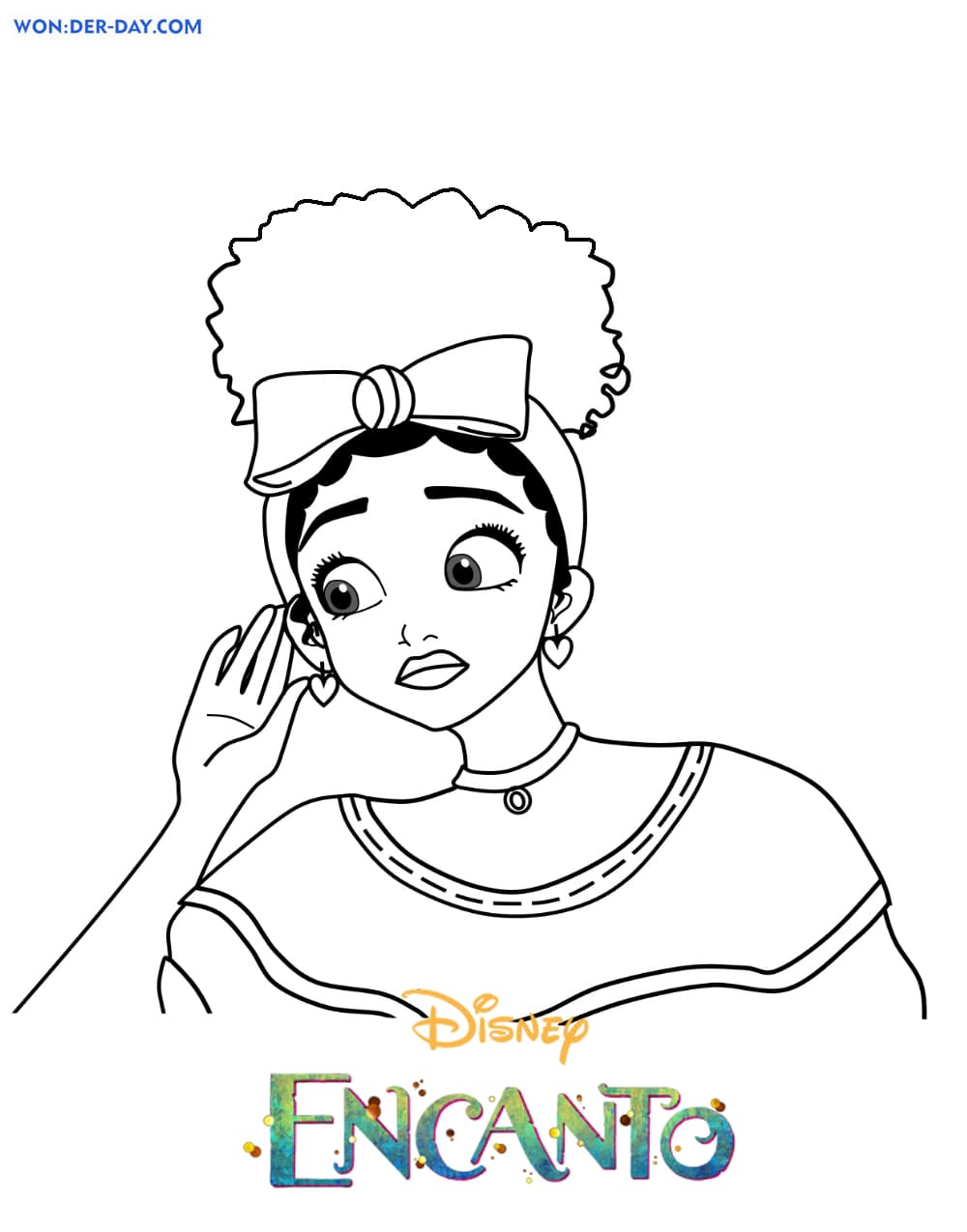 Como desenhar e pintar Dolores de Disney Encanto 