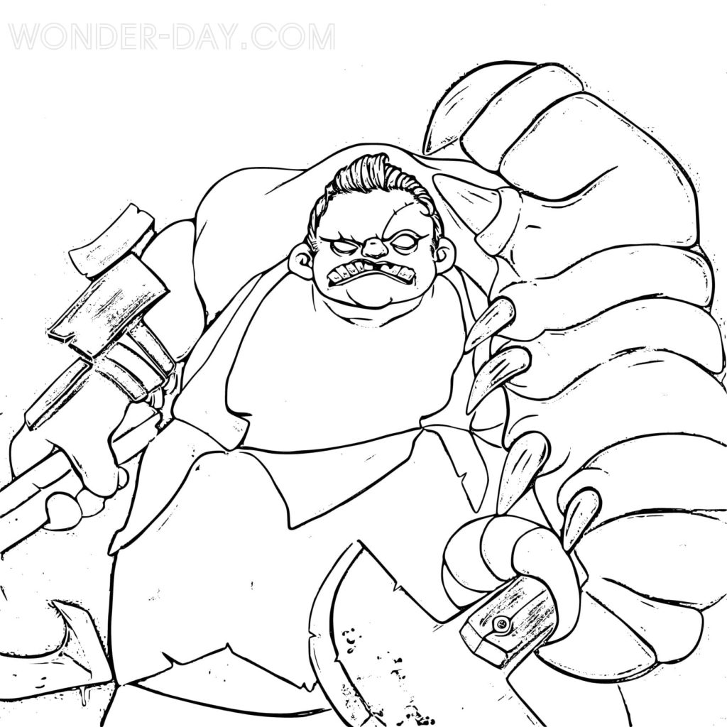 Pudge coloring page